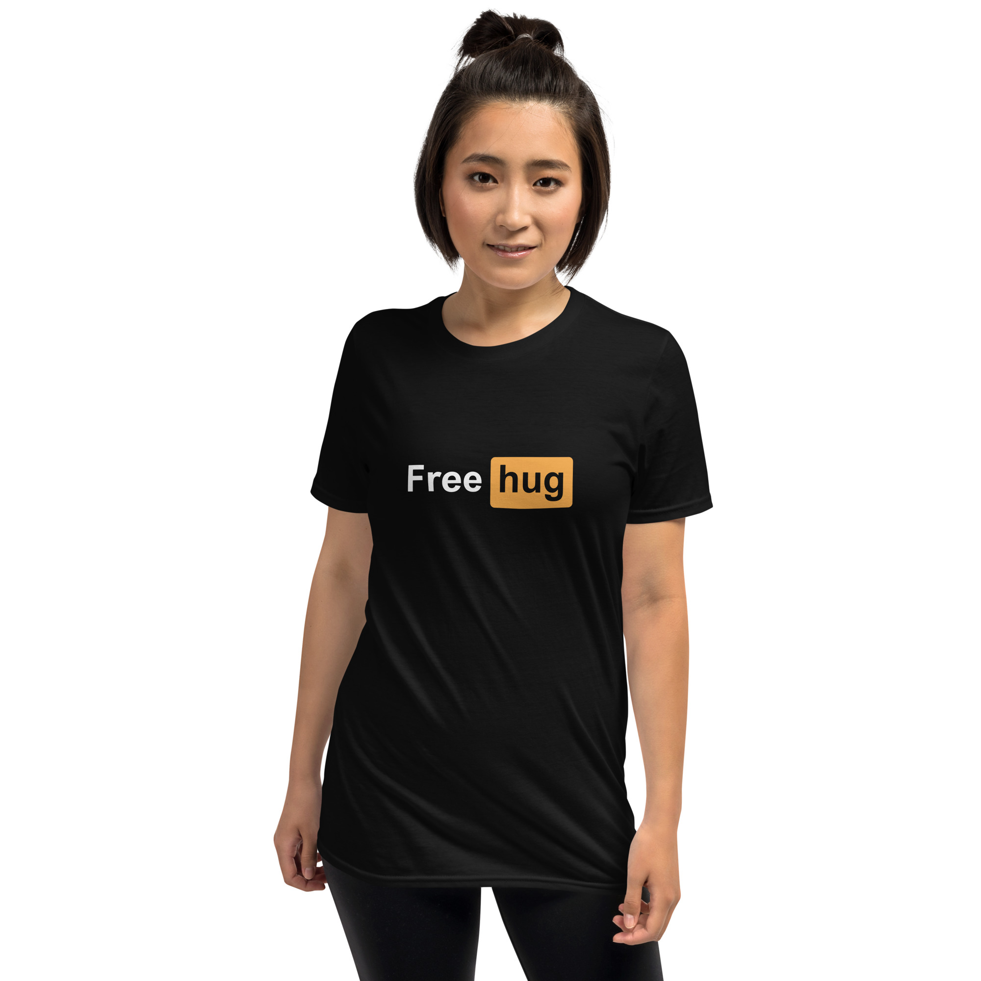 Free Hug t-shirt in a similar style to the Porn Hub Logo